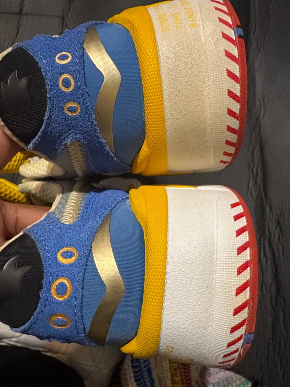 Puma Sonic  the hedgehog Yellow & White Athletic Sneakers size 8.5